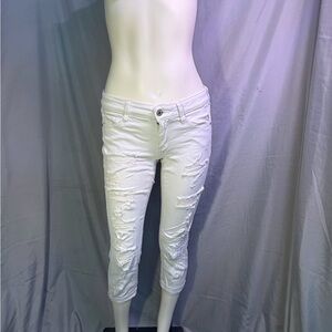 Arizona Jean Company Women's Cropped White Jeans